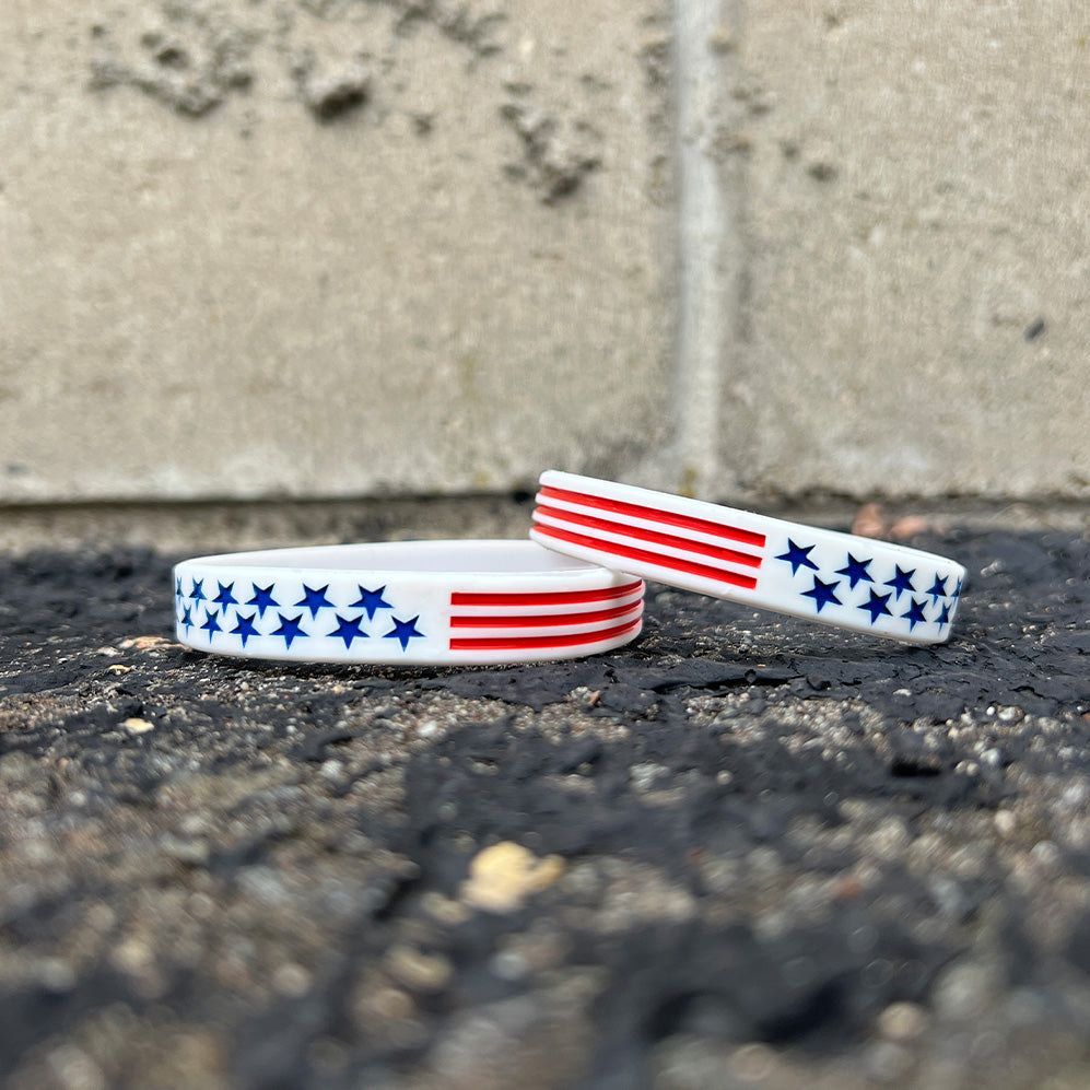 USA Flag Wristband - Southern Grace Creations