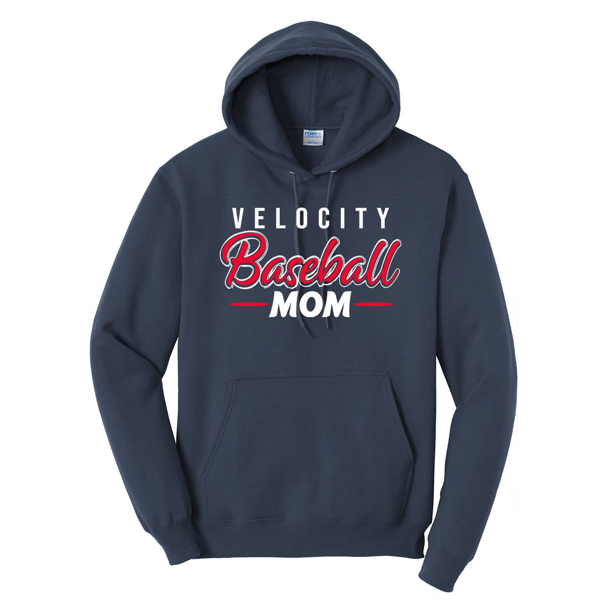Velo BB - Velocity Baseball Mom Sketch - Navy (Tee/Drifit/Hoodie/Sweatshirt) - Southern Grace Creations