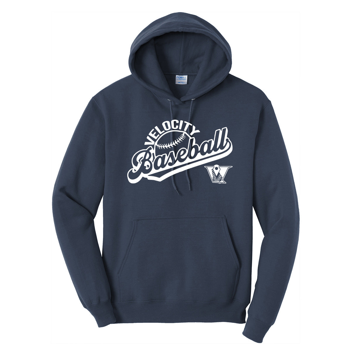 Velo BB - Velocity Baseball Script Slanted - Navy (Tee/Drifit/Hoodie/Sweatshirt) - Southern Grace Creations