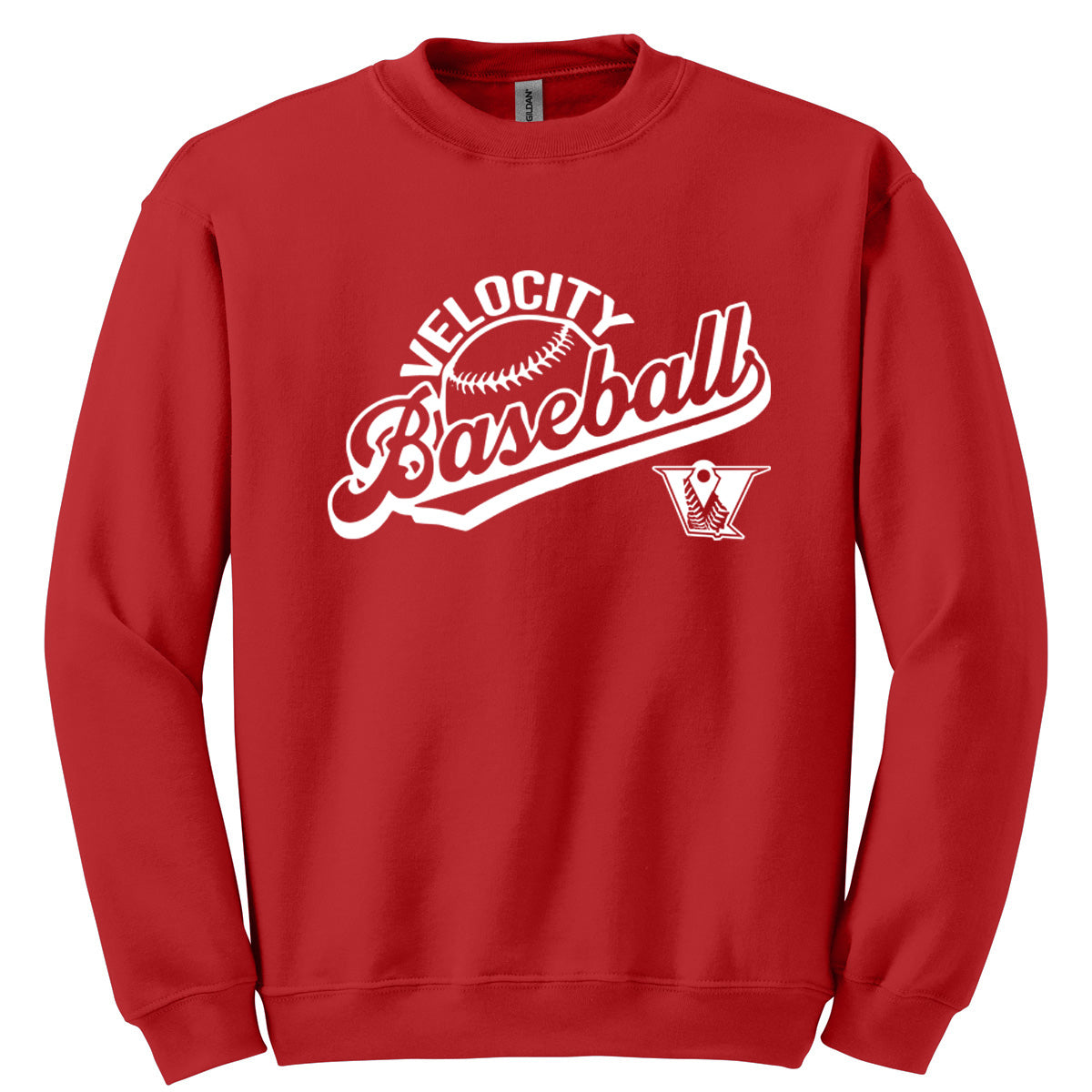 Velo BB - Velocity Baseball Script Slanted - Red (Tee/Drifit/Hoodie/Sweatshirt) - Southern Grace Creations