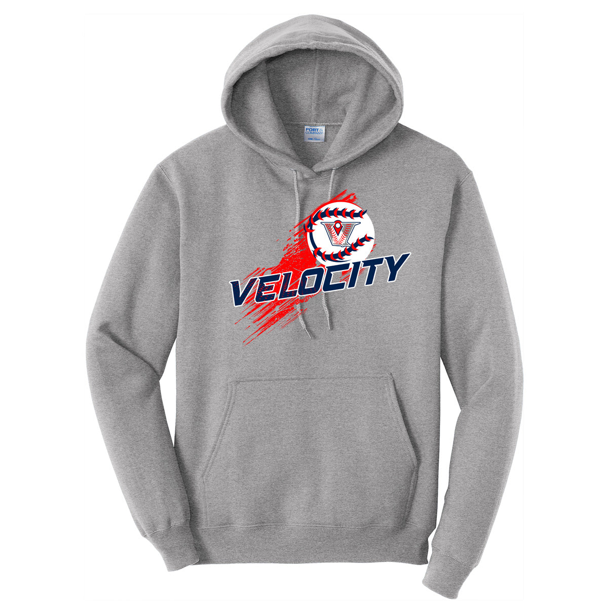 Velo BB - Velocity Streak - Athletic Heather (Tee/Hoodie/Sweatshirt) - Southern Grace Creations