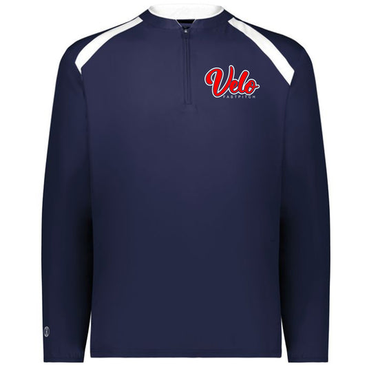 Velo FP - Clubhouse Longsleeves Cage Jacket with Velo Script - Navy - Southern Grace Creations