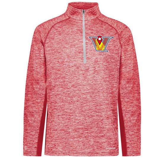 Velo FP - Electrify Coolcore 1.2 Zip Pullover with V Logo - Red - Southern Grace Creations