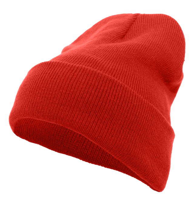 Velo FP - KNIT FOLD OVER BEANIE with Velo Script - Red (621K) - Southern Grace Creations