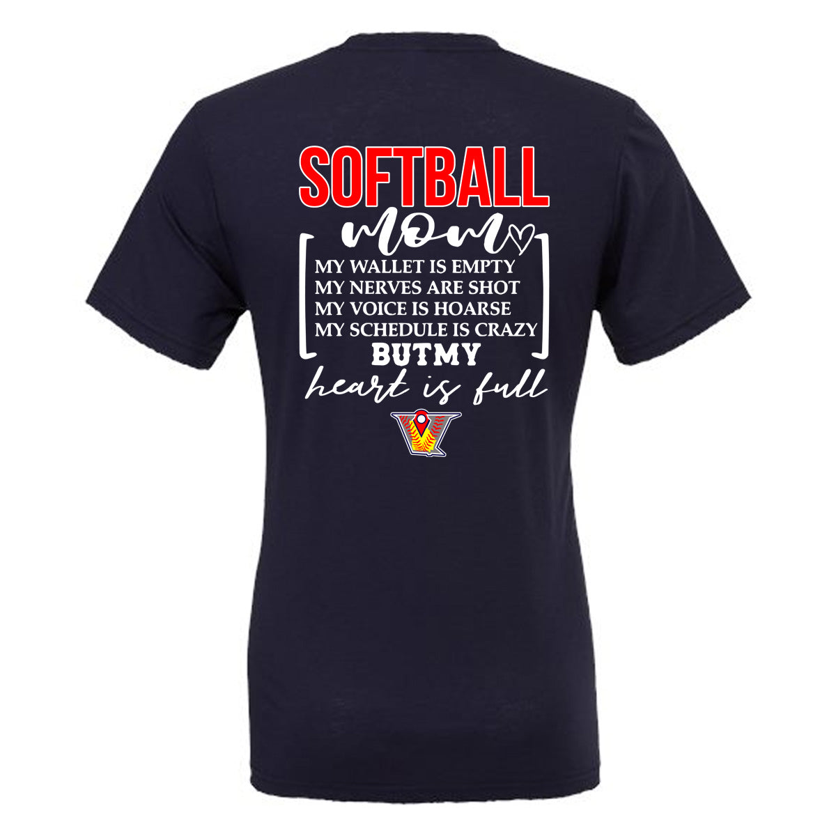 Velo FP - Softball mom my wallet is empty - Navy (Tee/DriFit/Hoodie/Sweatshirt) - Southern Grace Creations