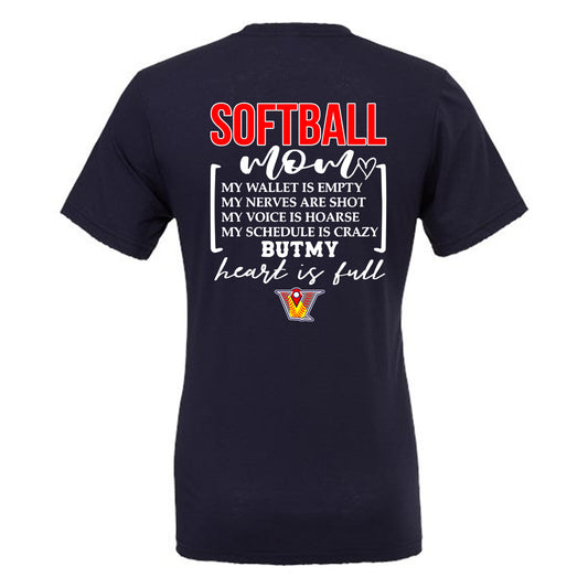 Velo FP - Softball mom my wallet is empty - Navy (Tee/DriFit/Hoodie/Sweatshirt) - Southern Grace Creations
