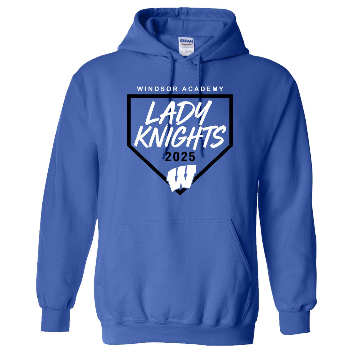 Windsor - Windsor Academy Home Plate Lady Knights 2025 W - True Royal (Tee/DriFit/Hoodie/Sweatshirt)