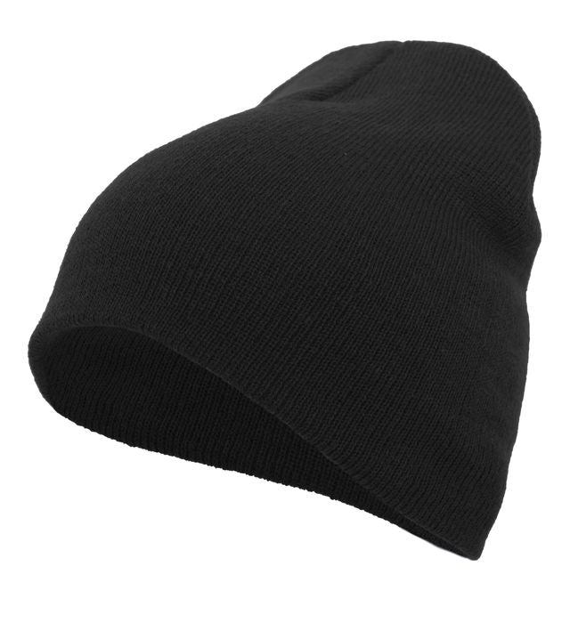 Windsor - BASIC KNIT BEANIE with W - Black (601K) - Southern Grace Creations