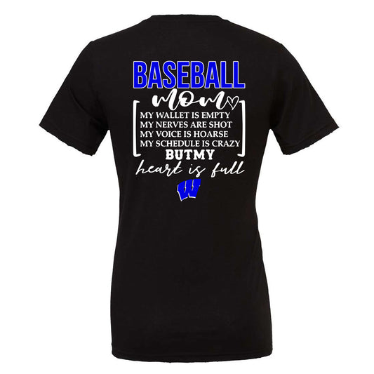 Windsor - Baseball Mom My Wallet is Empty - Black (Tee/DriFit/Hoodie/Sweatshirt) - Southern Grace Creations