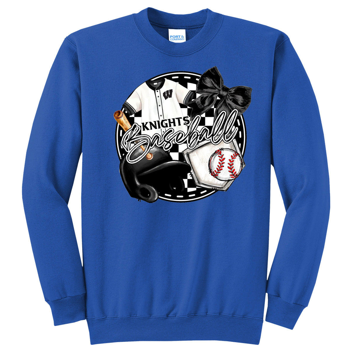 Windsor - Baseball Gear Checkered Circle - True Royal (Tee/DriFit/Hoodie/Sweatshirt)