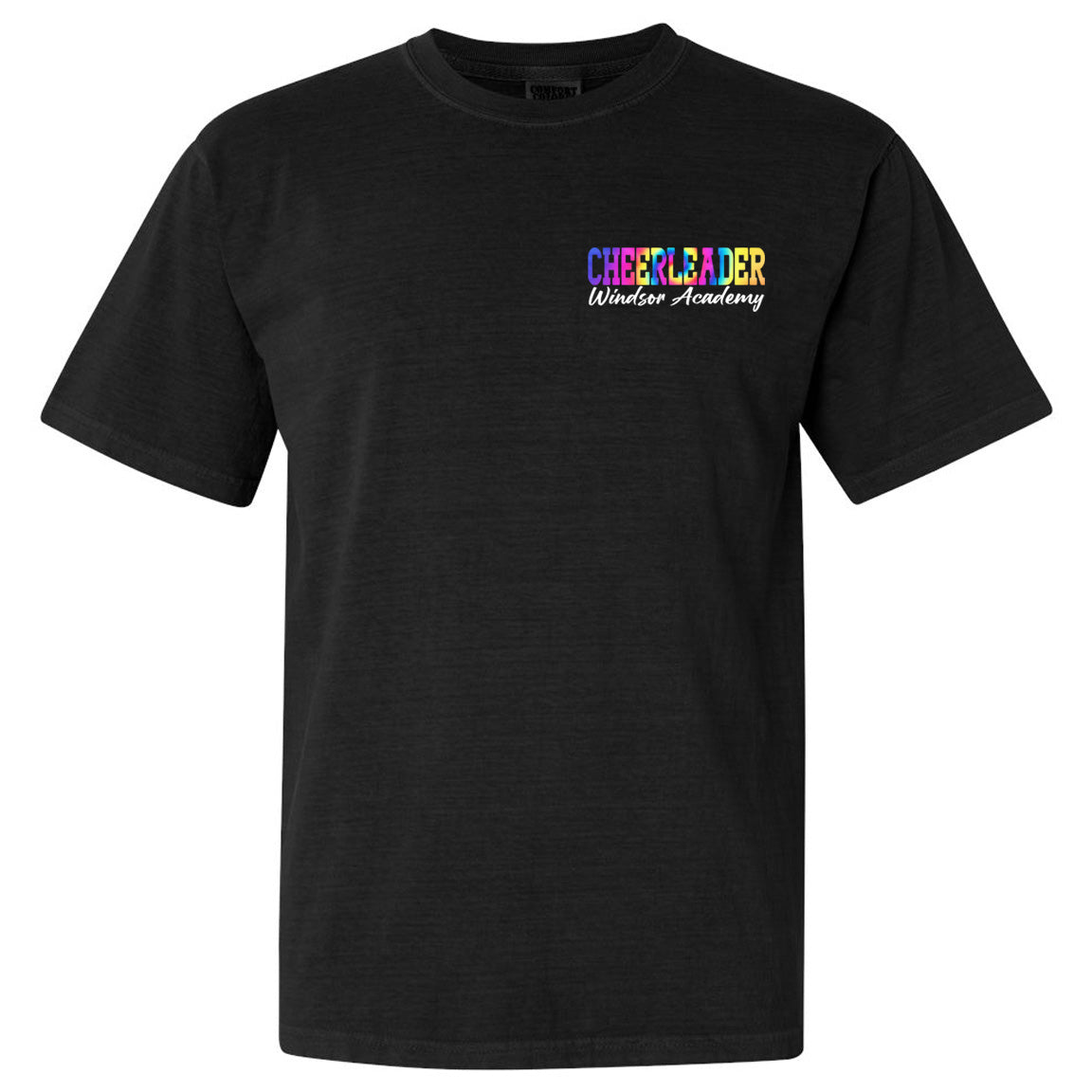 Windsor - Cheerleader Stacked Tie Dye - Comfort Color - Black (Tee/Sweatshirt)