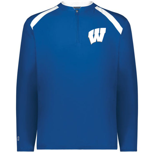 Windsor - Clubhouse Longsleeves Cage Jacket with W - Royal - Southern Grace Creations