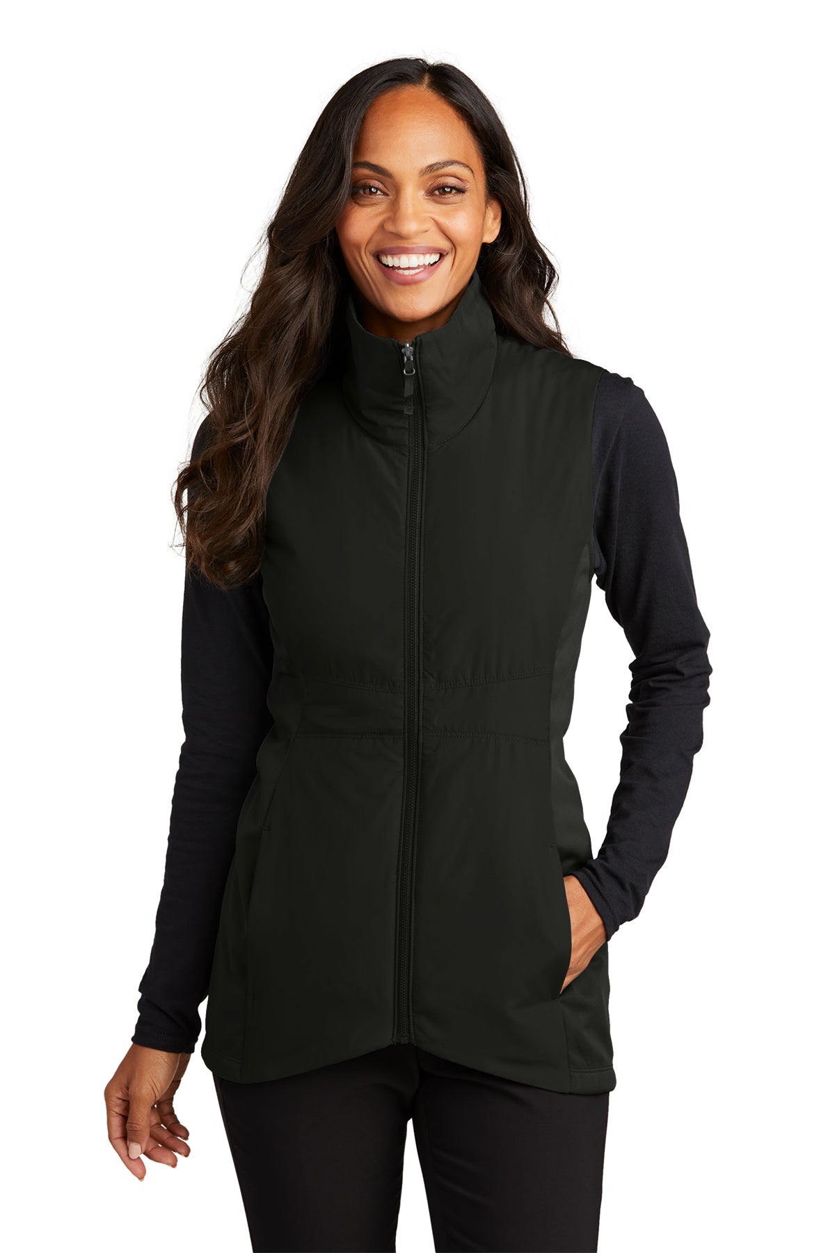 Windsor - Collective Insulated Vest with W - Black - Southern Grace Creations