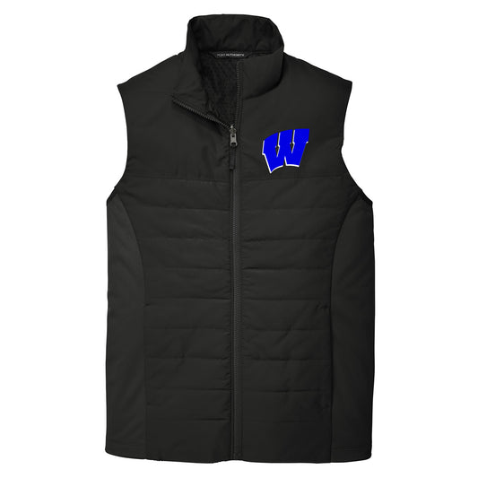 Windsor - Collective Insulated Vest with W - Black - Southern Grace Creations