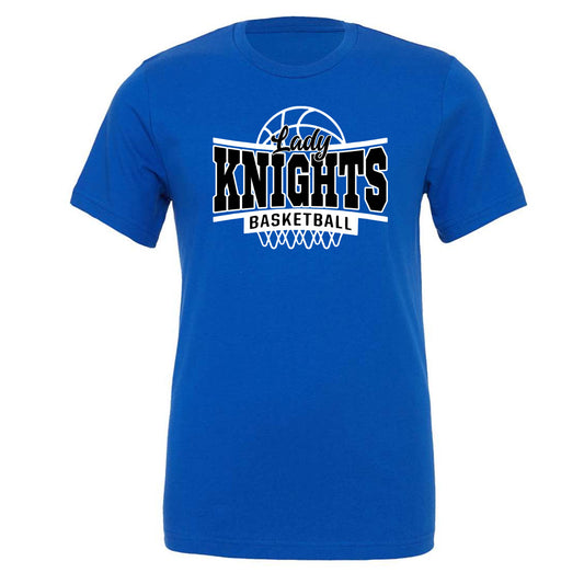 Windsor - Curved Lady Knights Basketball - Royal (Tee/DriFit/Hoodie/Sweatshirt) - Southern Grace Creations