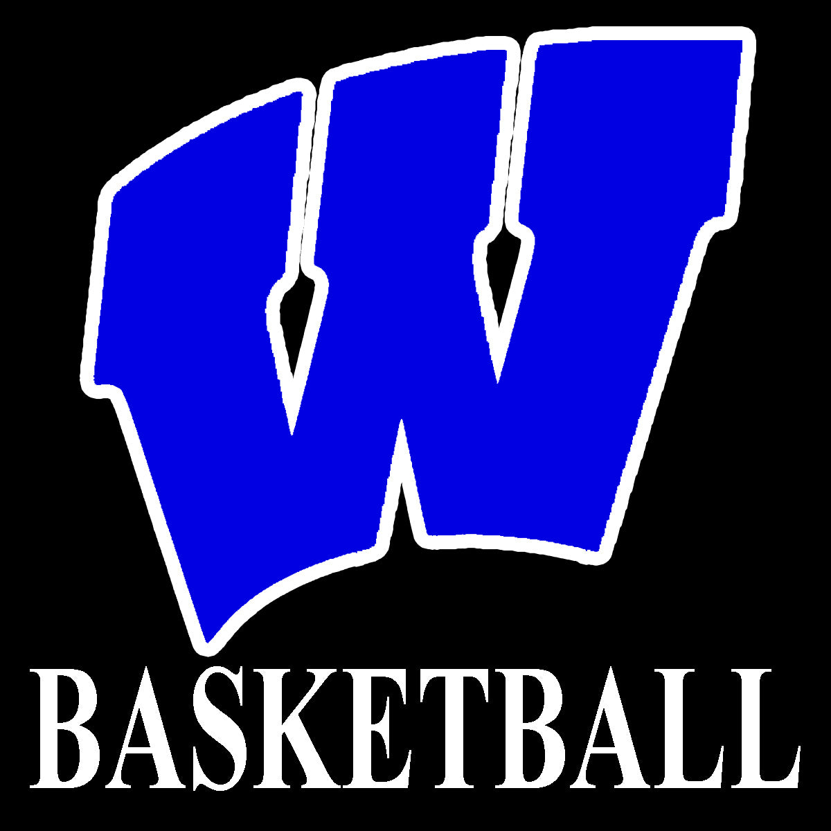 Windsor - Decal - W BASKETBALL Logo - Southern Grace Creations