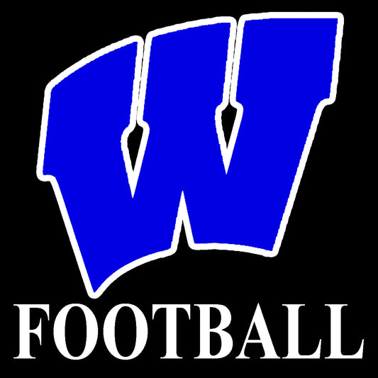 Windsor - Decal - W FOOTBALL Logo - Southern Grace Creations