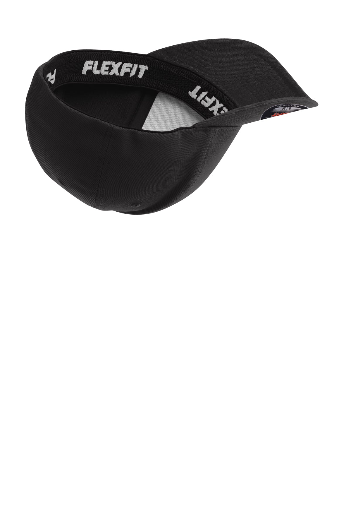 Windsor - Flexfit Performance Solid Cap with Knight Sideways - Black (STC17) - Southern Grace Creations