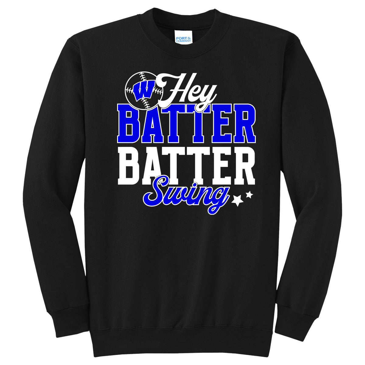 Windsor - Hey Batter Batter Swing Stars - Black (Tee/DriFit/Hoodie/Sweatshirt)
