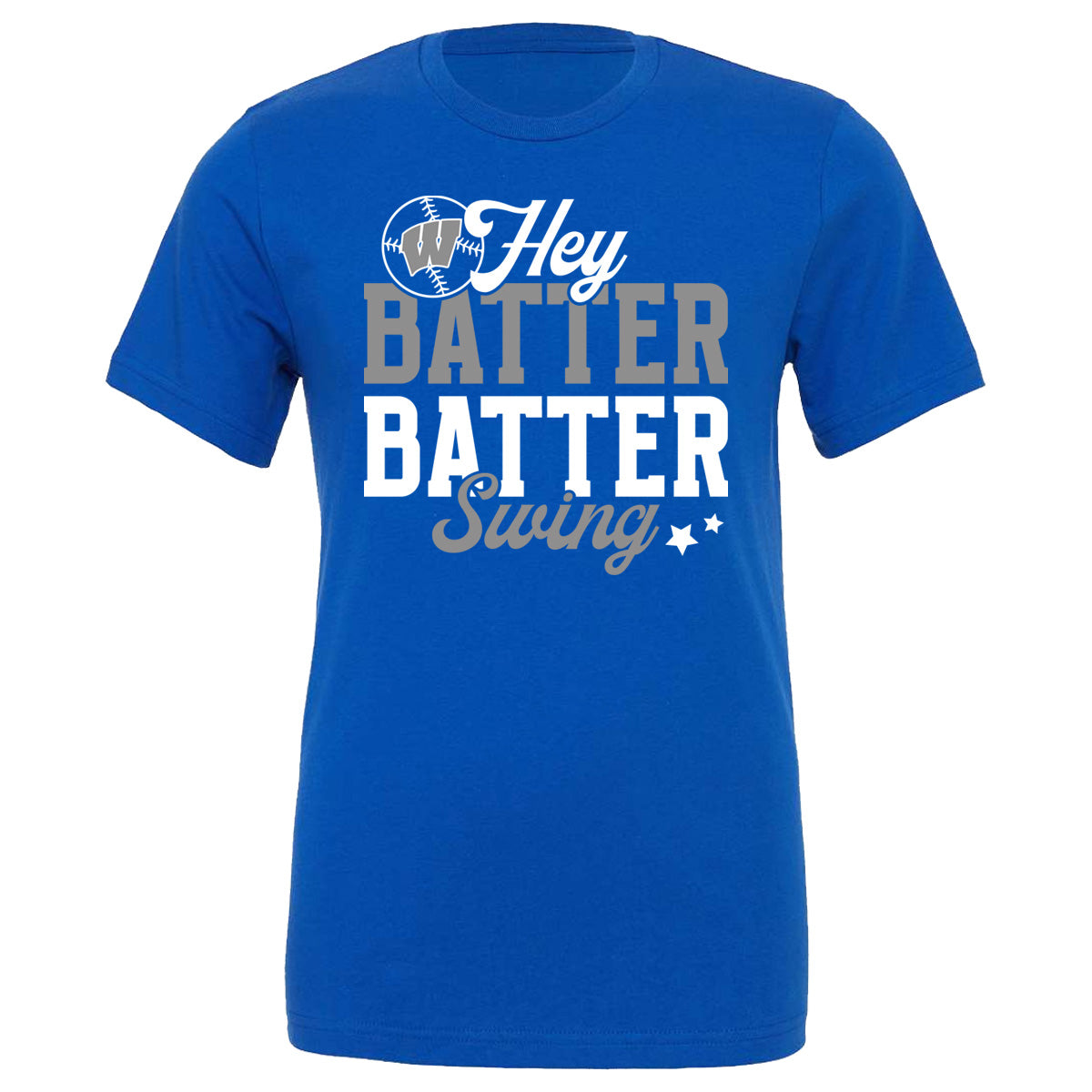 Windsor - Hey Batter Batter Swing Stars - True Royal (Tee/DriFit/Hoodie/Sweatshirt)