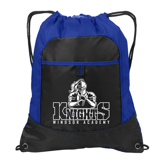 Windsor - Knight Knights Windsor Academy Cinch Bag - Hyper Blue (BG611) - Southern Grace Creations