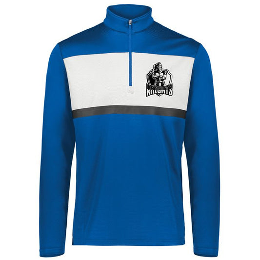 Windsor - Knight with Shield 1/4 Zip Pullover - Royal/White (222591/222691/222791) - Southern Grace Creations