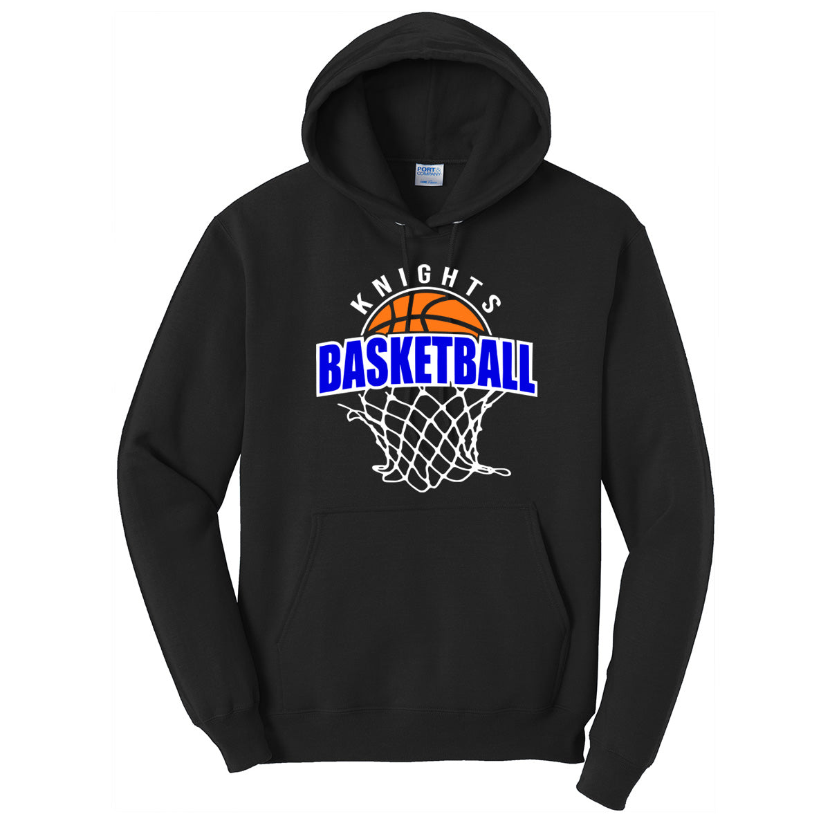 Windsor - Knights Basketball and Basketball Net - Black (Tee/DriFit/Hoodie/Sweatshirt) - Southern Grace Creations