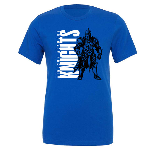 Windsor - Knights Sideways with Knight - True Royal (Tee/DriFit/Hoodie/Sweatshirt) - Southern Grace Creations