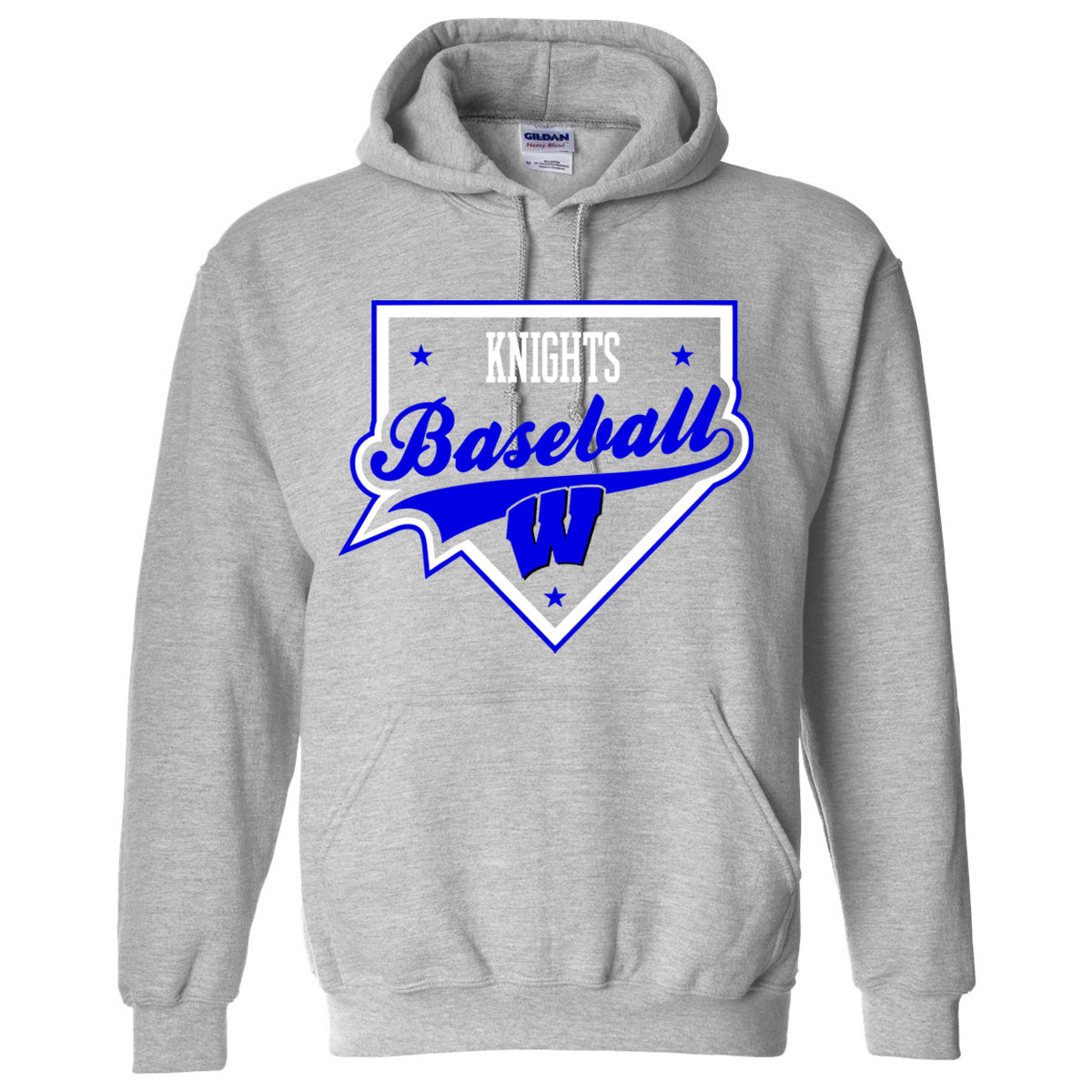 Windsor - Knights Baseball Homeplate - Athletic Heather (Tee/DriFit/Hoodie/Sweatshirt)