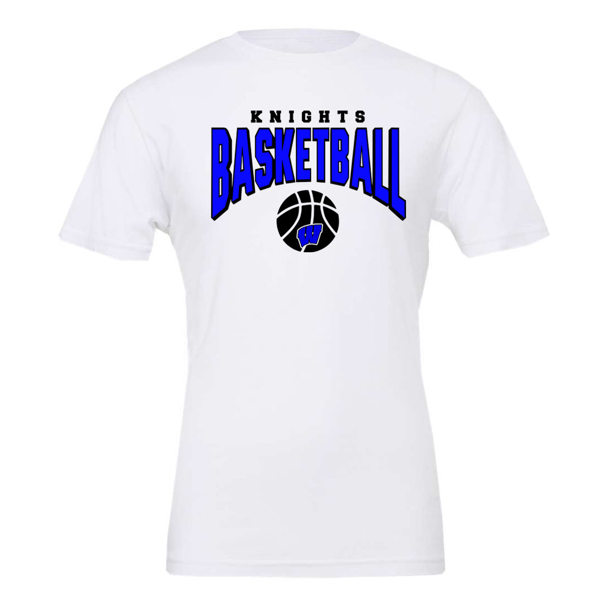 Windsor - Knights Basketball Arched - White (Tee/DriFit/Hoodie/Sweatshirt)