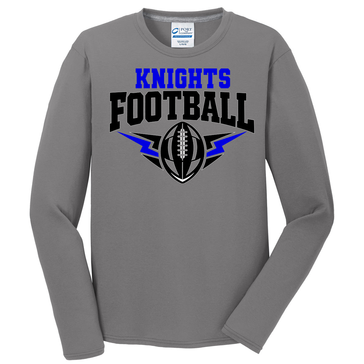 Windsor - Knights Football Lightning Bolts Football - Medium Grey (Tee/Drifit/Sweatshirt/Hoodie)