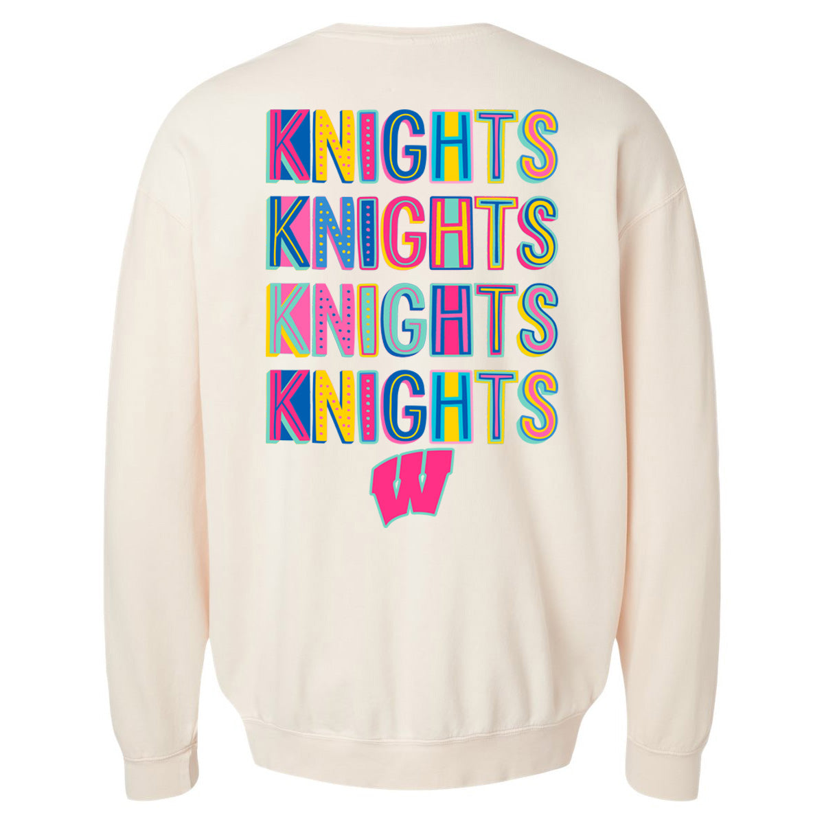 Windsor - Knights Knights Knights Neon Retro - Comfort Color - Ivory (Tee/Hoodie/Sweatshirt)