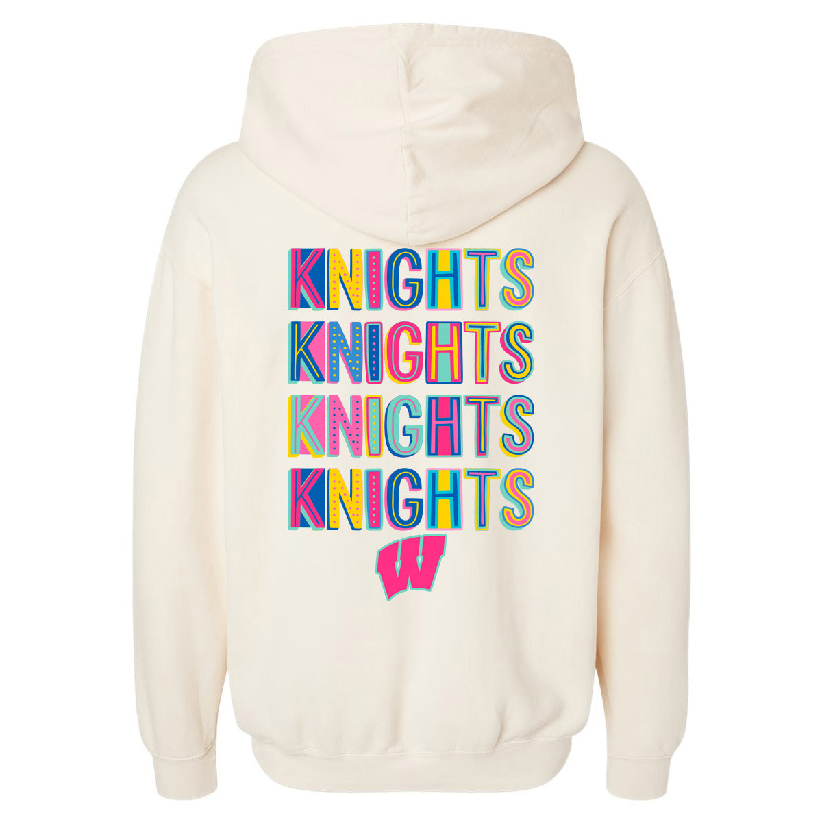 Windsor - Knights Knights Knights Neon Retro - Comfort Color - Ivory (Tee/Hoodie/Sweatshirt)
