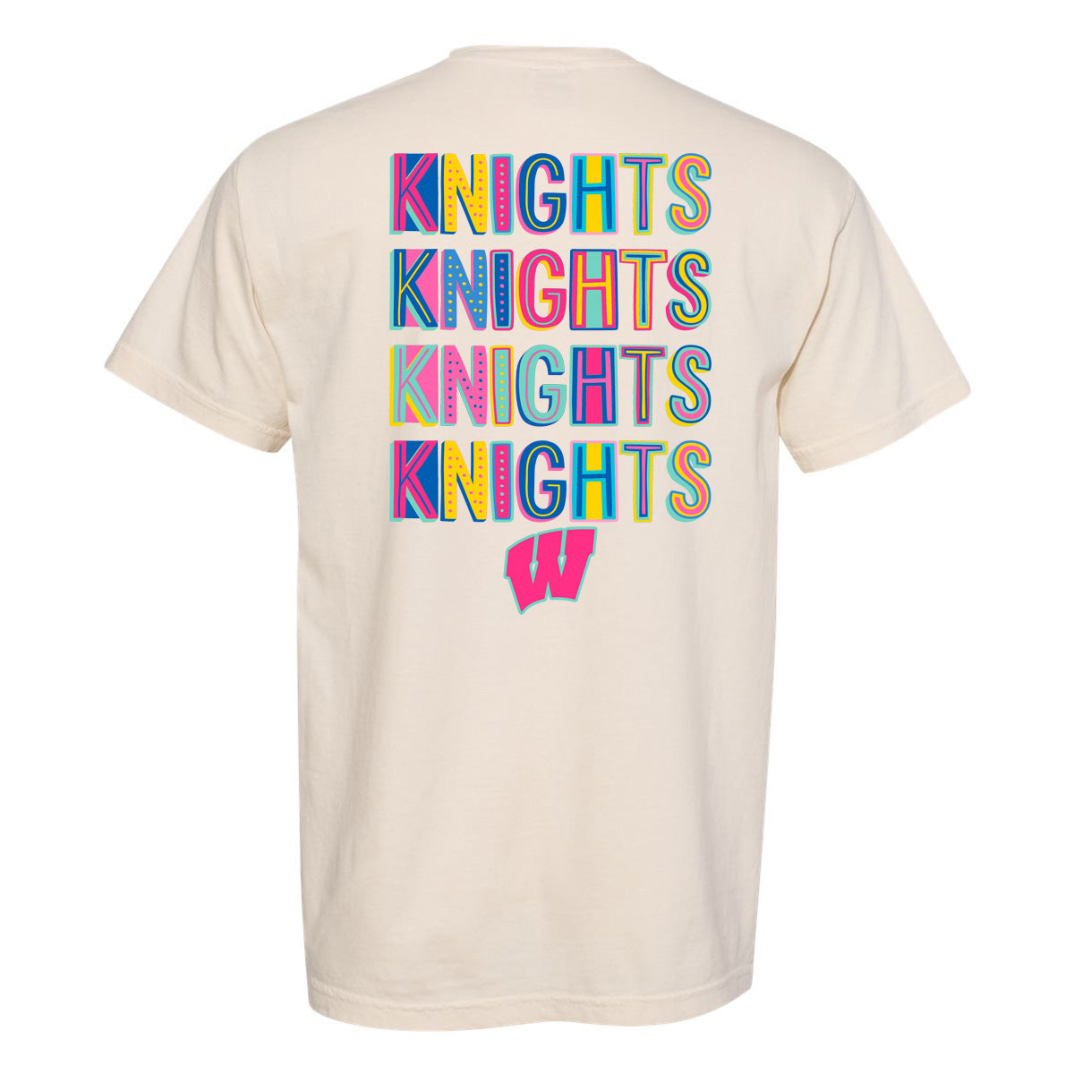 Windsor - Knights Knights Knights Neon Retro - Comfort Color - Ivory (Tee/Hoodie/Sweatshirt)