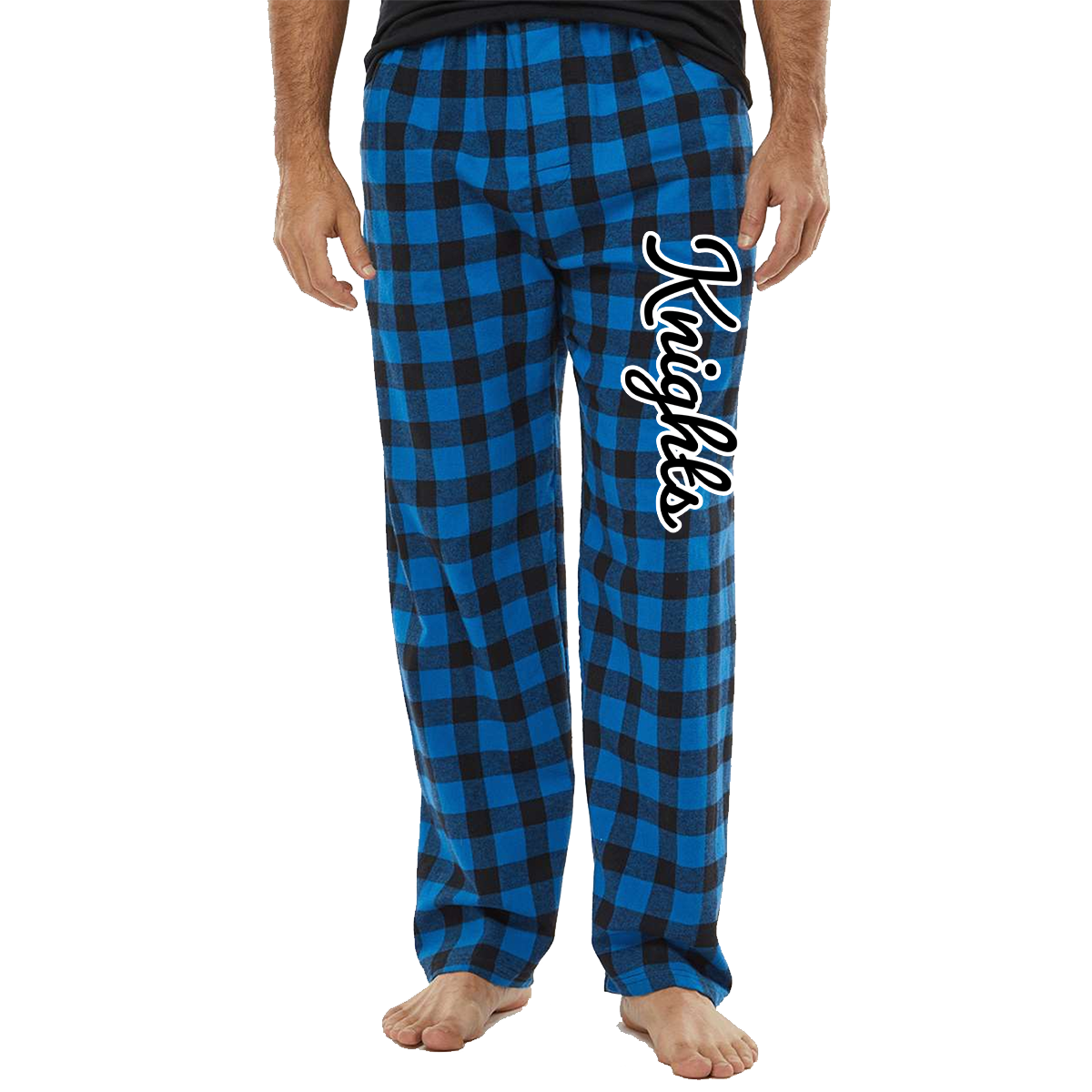 Windsor - Knights Flannel Pajama Pants (Pacifico Font) - Royal Black Buffalo (BM6624)