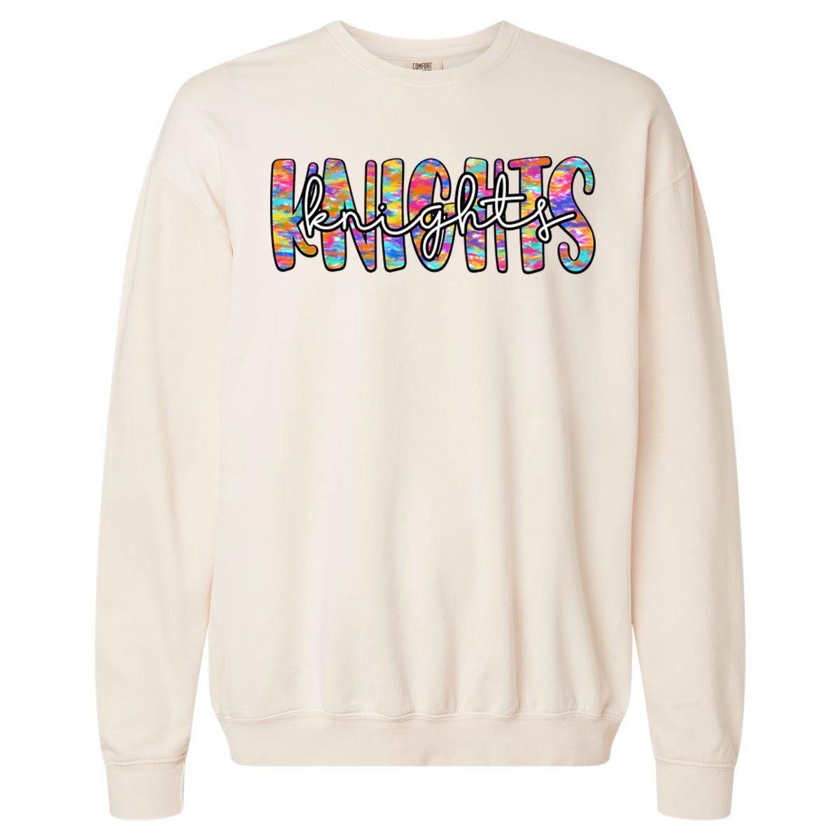 Windsor - Knights Tie Dye Bubble - Comfort Color - Ivory (Tee/Hoodie/Sweatshirt)