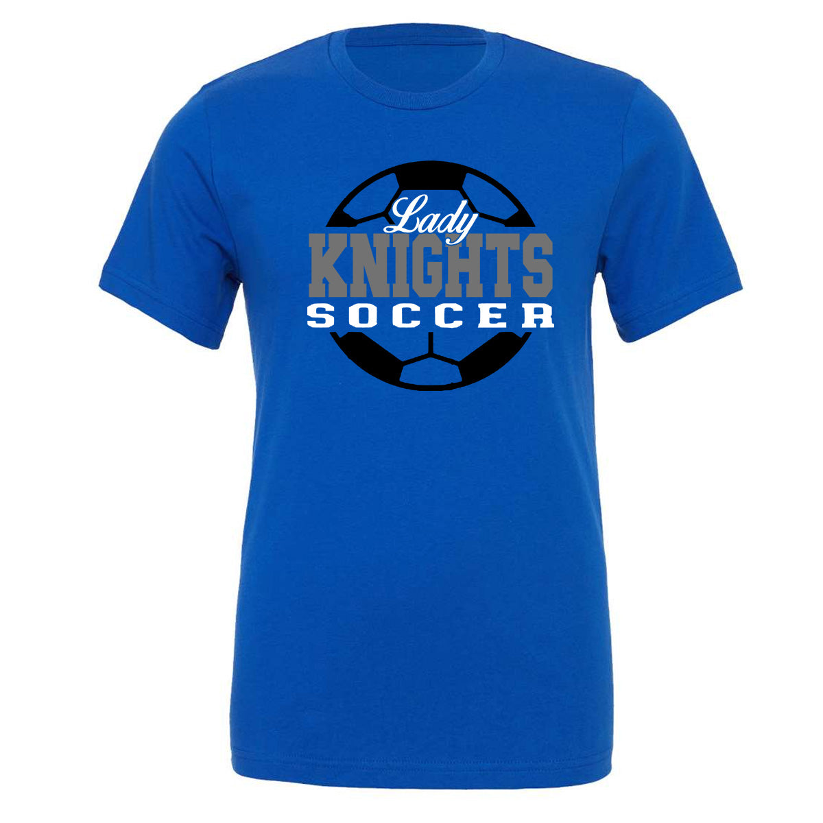 Windsor - Lady Knights Soccer Ball Split - True Royal (Tee/DriFit/Hoodie/Sweatshirt) - Southern Grace Creations