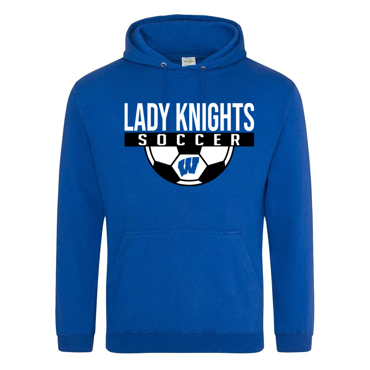 Windsor - Lady Knights Soccer (Half Ball) - Royal (Tee/DriFit/Hoodie/Sweatshirt) - Southern Grace Creations
