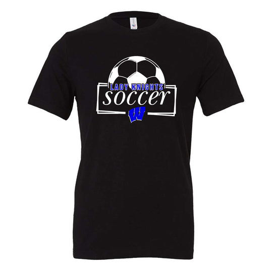 Windsor - Lady Knights Soccer W Box - Black (Tee/DriFit/Hoodie/Sweatshirt) - Southern Grace Creations