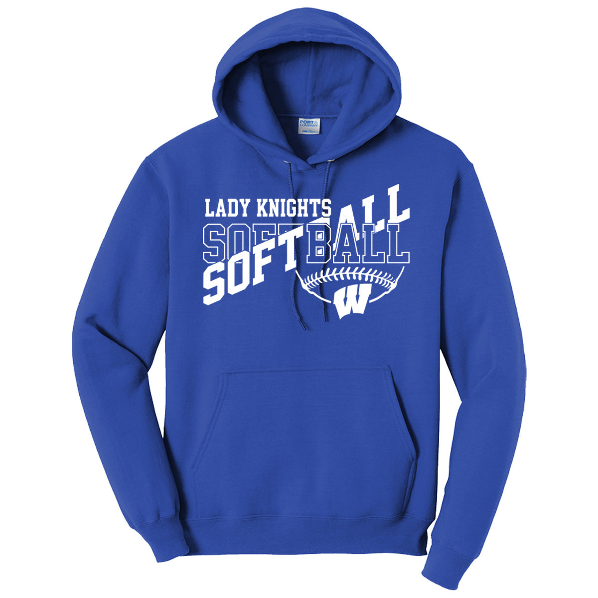 Windsor - Lady Knights Softball Sliced Letters - Royal (Tee/Drifit/Sweatshirt/Hoodie)
