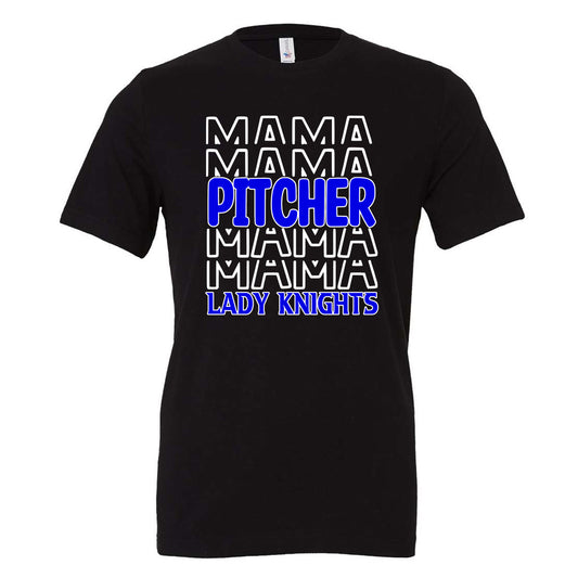 Windsor - Pitcher Mama Lady Knights - Black (Tee/DriFit/Hoodie/Sweatshirt) - Southern Grace Creations