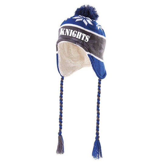 Windsor - RIDGE BEANIE with Knights (Stencil Font) - Royal (223825) - Southern Grace Creations