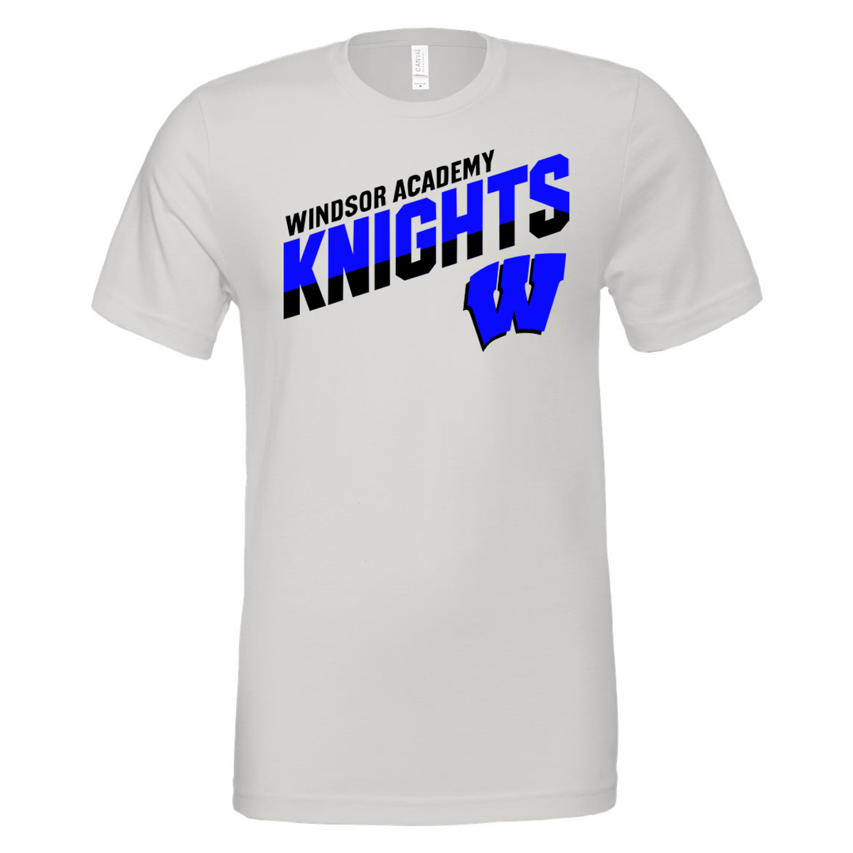 Windsor - WINDSOR ACADEMY KNIGHTS SLANTED W - White (Tee/DriFit/Hoodie/Sweatshirt)