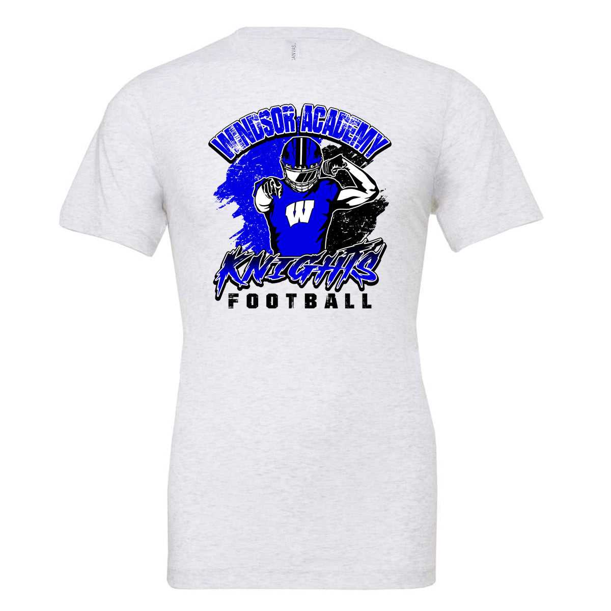 Windsor - Windsor Academy Knights Football Player - White (Tee/DriFit/Hoodie/Sweatshirt) - Southern Grace Creations