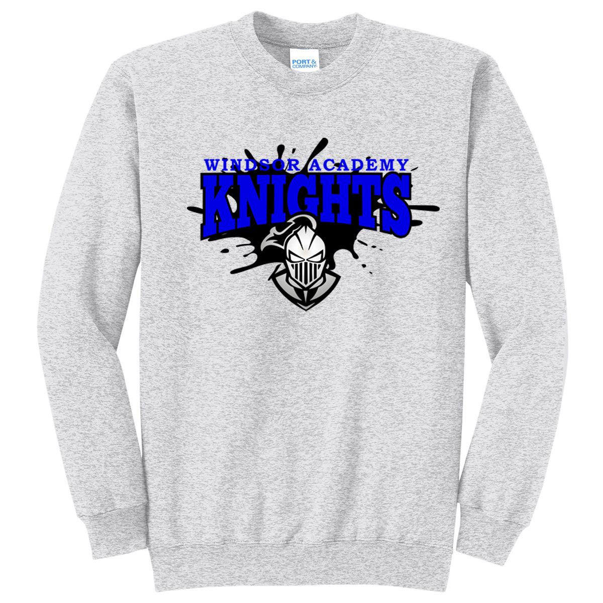 Windsor - Windsor Academy Knights Paint Splatter - Ash (Tee/Hoodie/Sweatshirt) - Southern Grace Creations