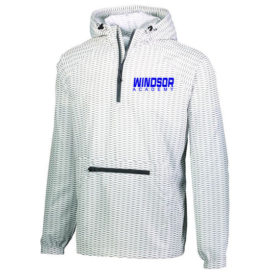 Windsor - Windsor Academy Race Font Range Packable Pullover - White (229554) - Southern Grace Creations