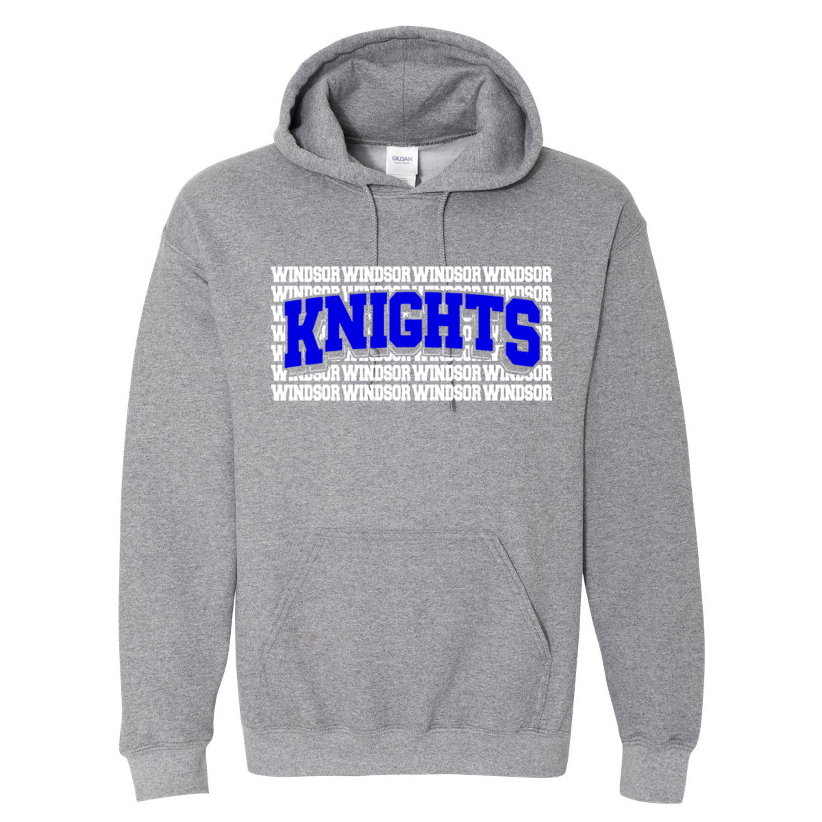 Windsor - Windsor Knights Stacked Arched - Graphite Heather (Tee/DriFit/Hoodie/Sweatshirt)