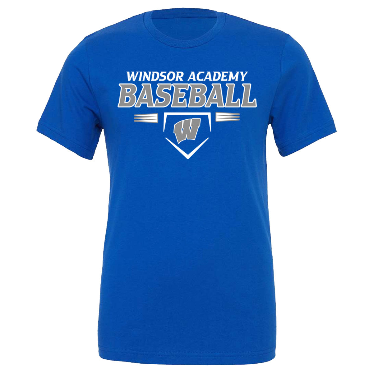 Windsor - Windsor Academy Baseball Homeplate W - True Royal (Tee/Drifit/Sweatshirt/Hoodie)