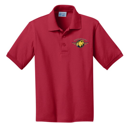 Winnetka - Toddler/Youth Polo - Red (KP55Y) - Southern Grace Creations