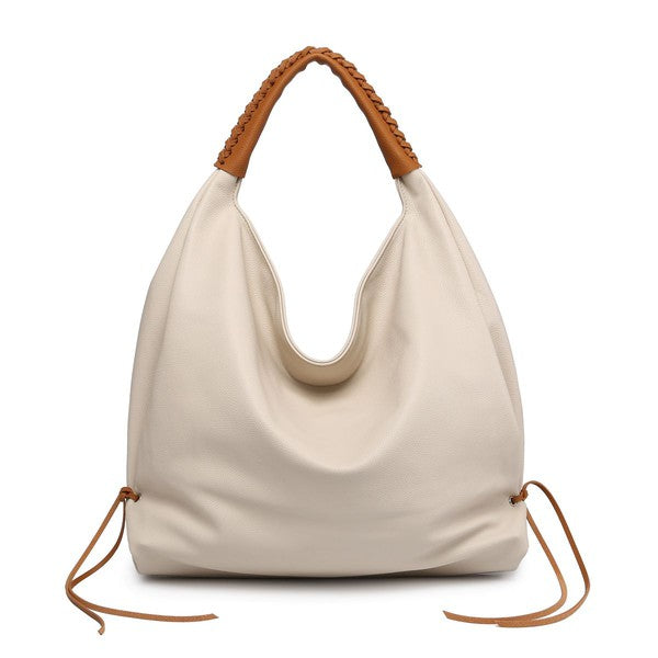 Women hobo bag metallic silver - Southern Grace Creations